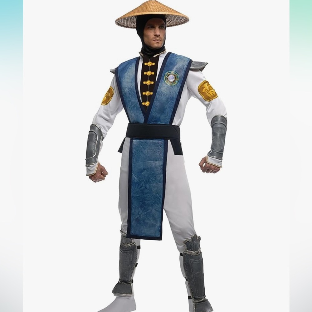 Adults One Size Mortal Kombat Raiden Costume